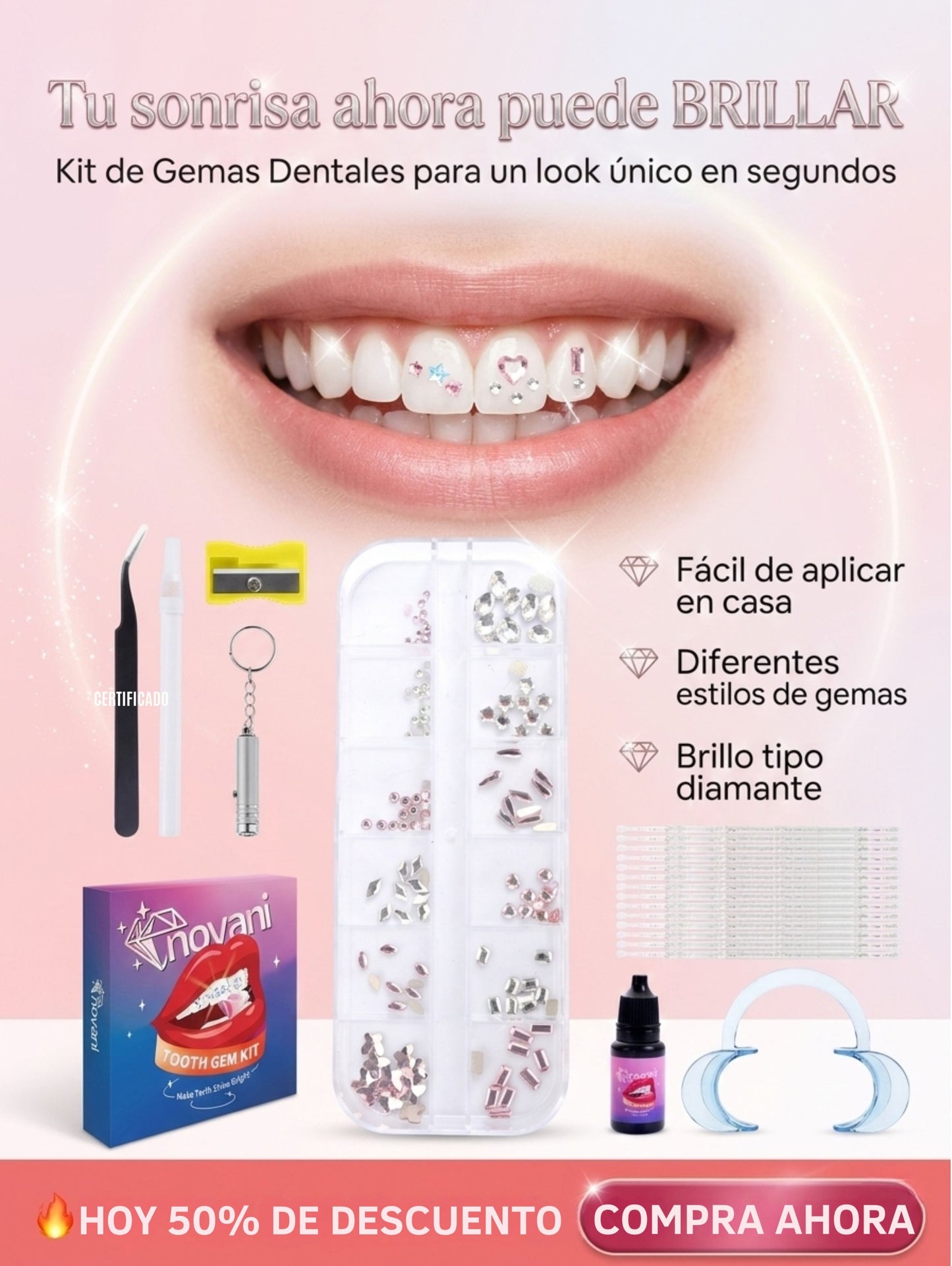 💎 Grills Kit Gemas Dentales con Todo Incluido