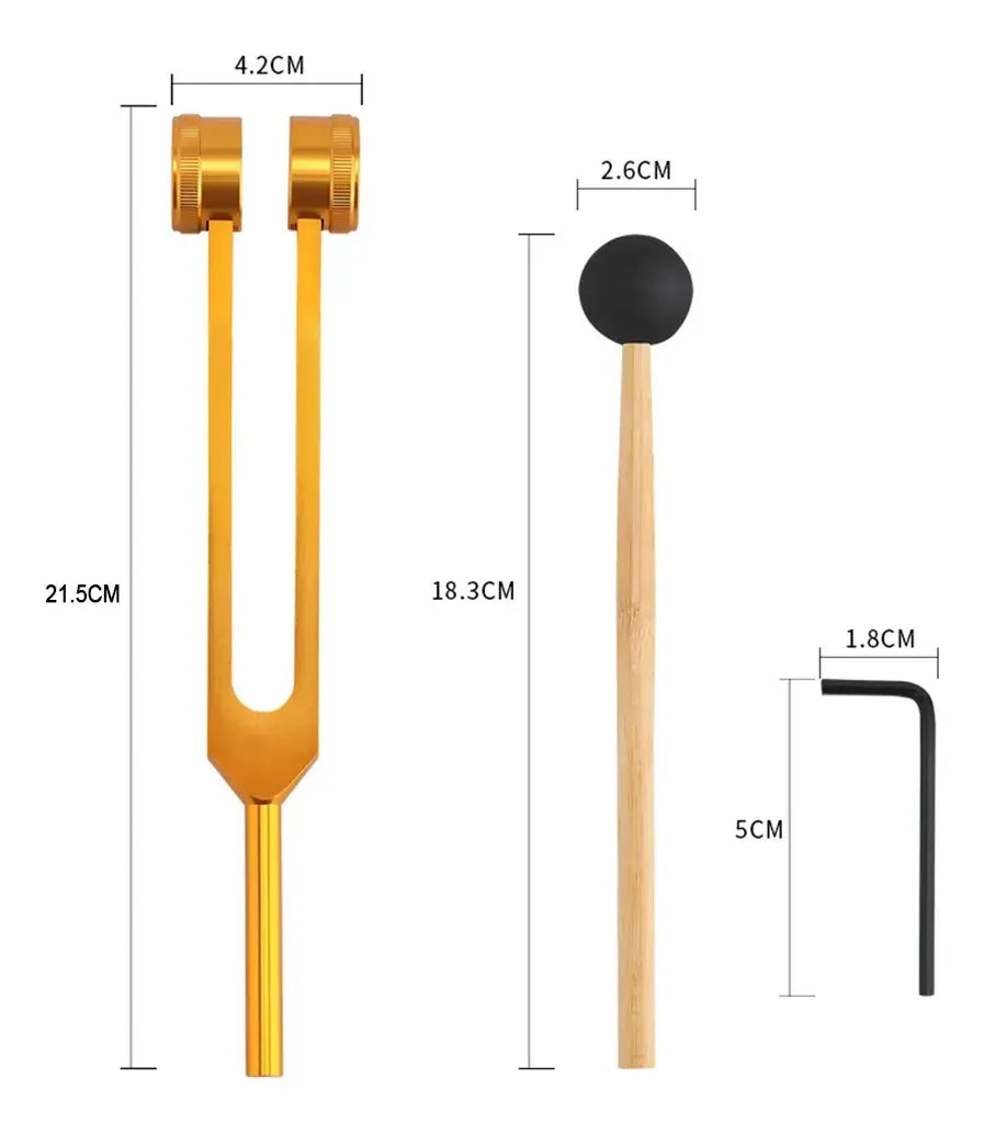BioTono Diapasón Terapéutico 128Hz – Vibra y Sana con Sonido Real