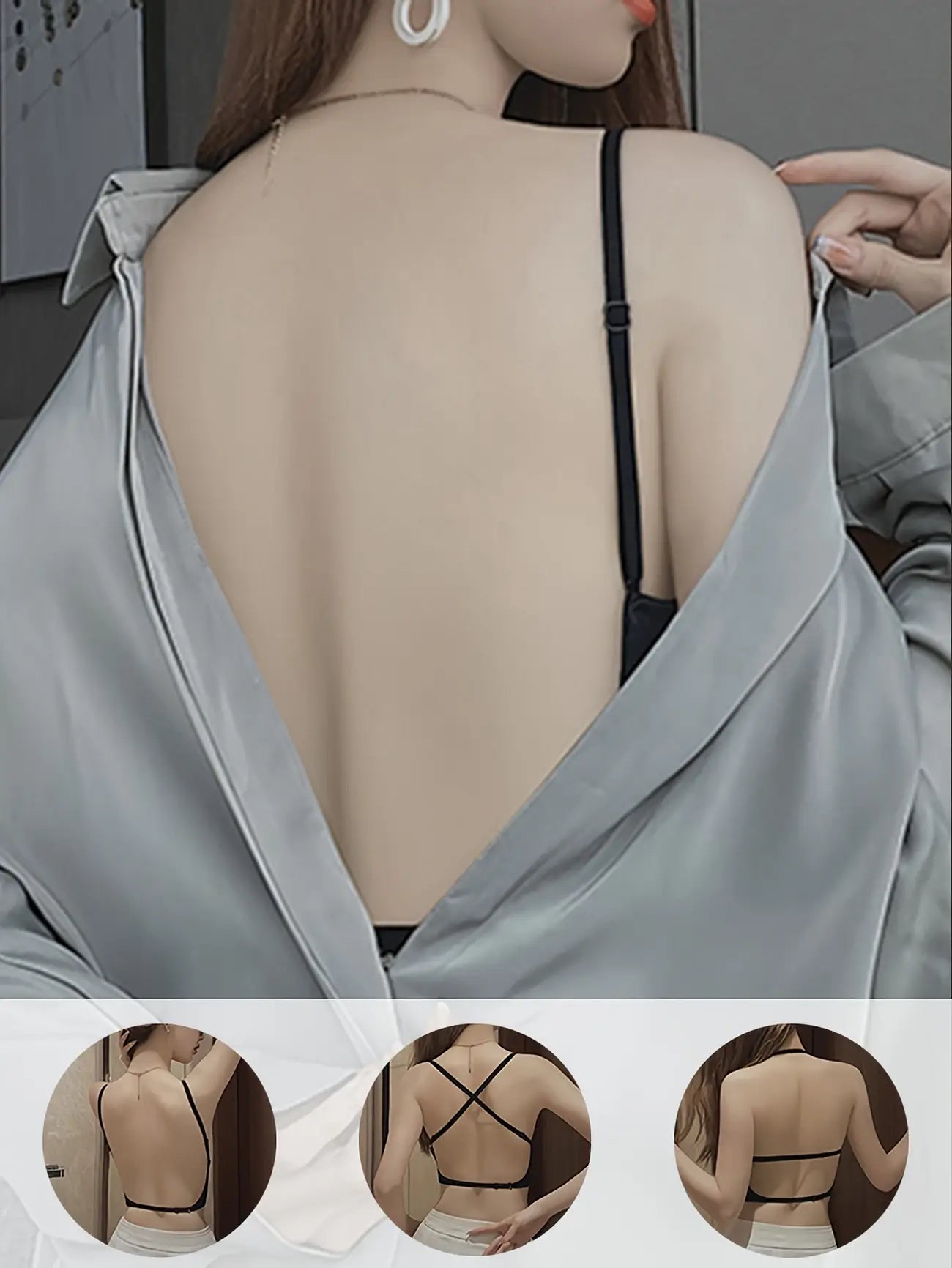 Brasier de Espalda Baja Ajustable Y Sin Costuras