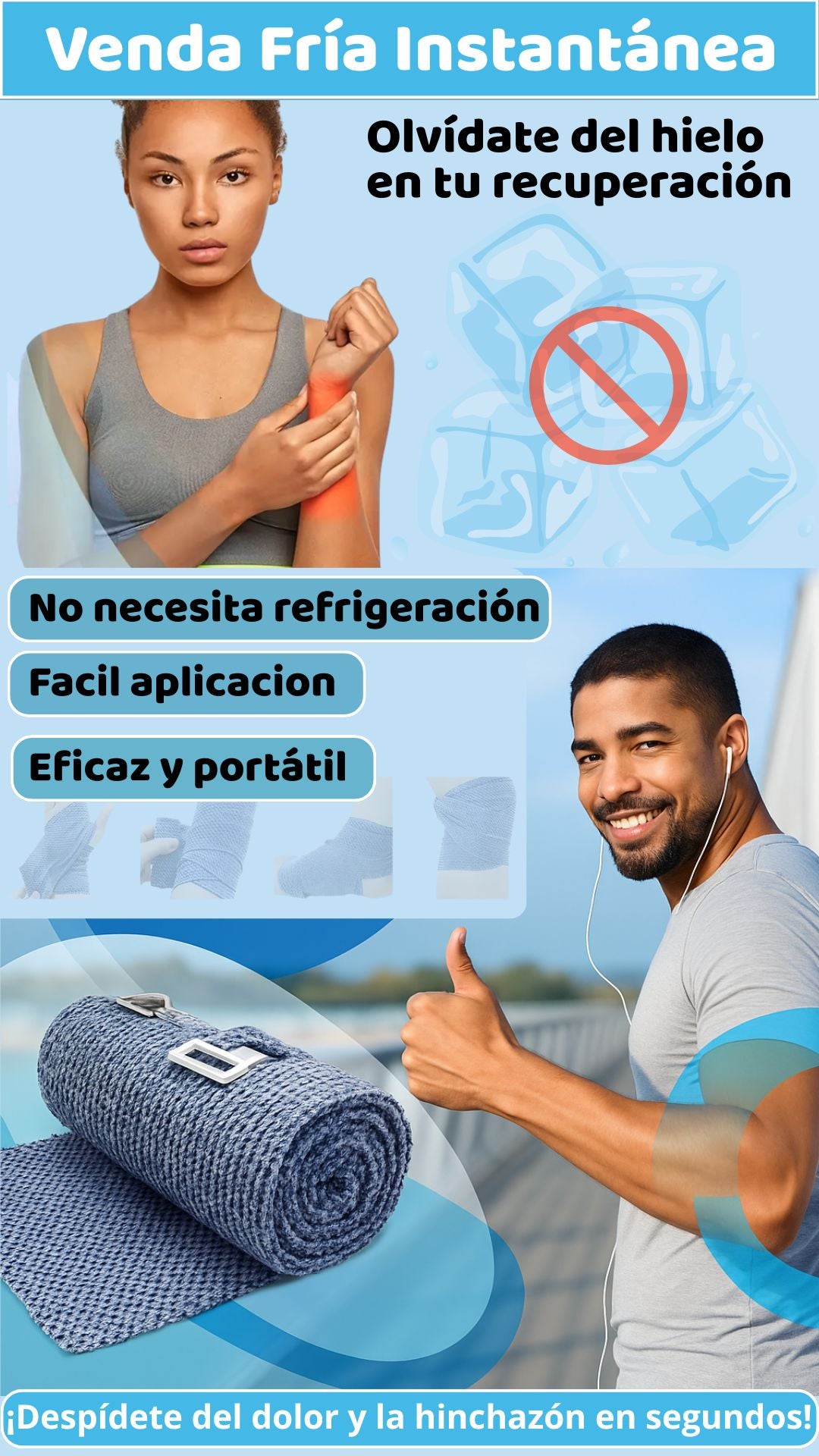 Venda Fría para Dolor Muscular