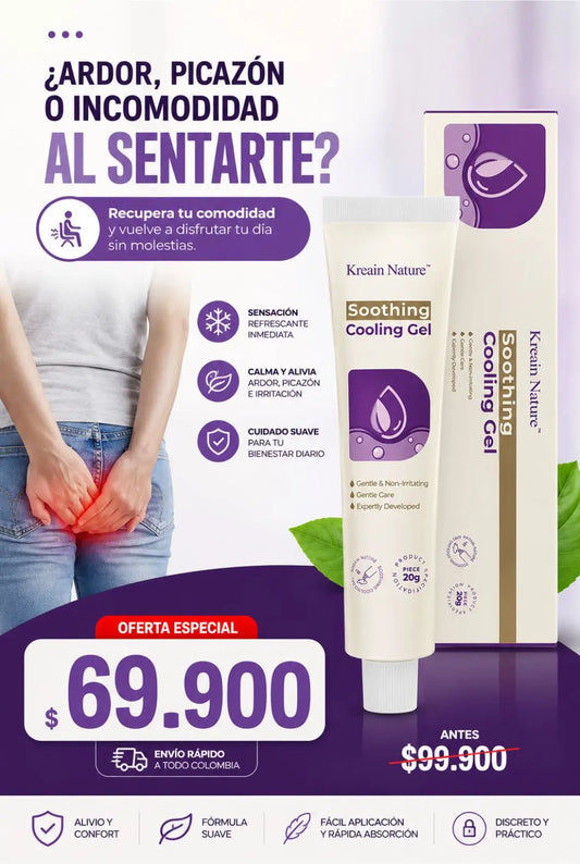 Gel para Hemorroides con Efecto Refrescante y Calmante | Alivio de Ardor, Picazón e Incomodidad