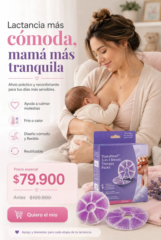 Compresa Terapéutica Reutilizable 3-en-1 para Mayor Bienestar Durante la Lactancia