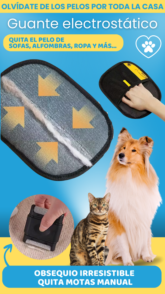 Guantes Electrostáticos de Eliminación de Pelo y Motas + OBSEQUIO