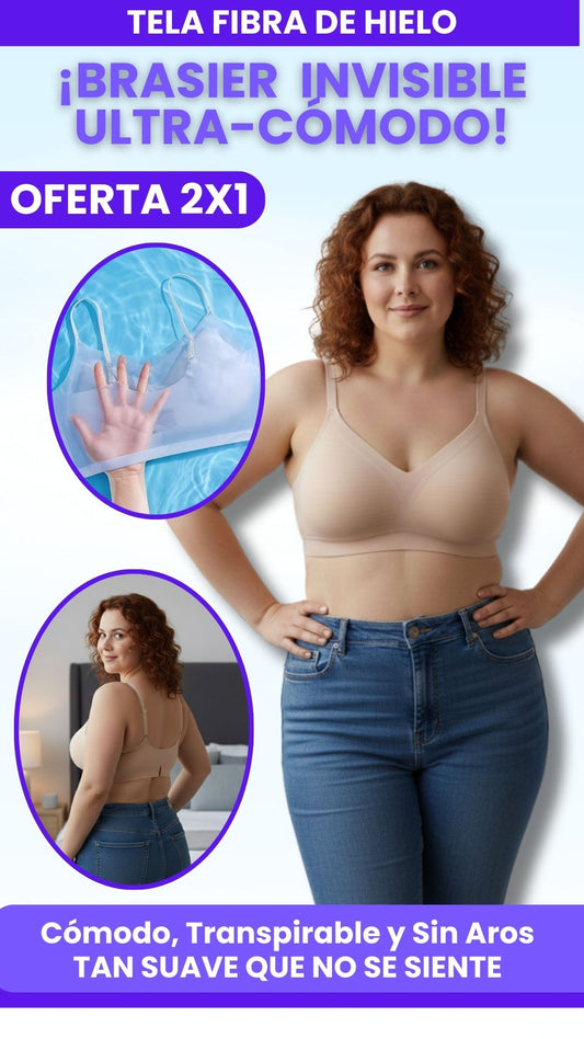PROMO 2X1 Brasier Transparente Ultra cómodo sin Arcos