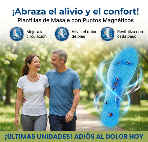 NeoPlant™ Plantillas Ortopédicas Magnéticas con Acupresión👣
