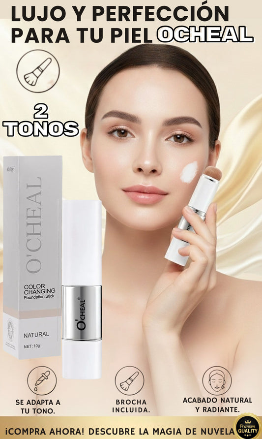 Ocheal base coreana con brocha que cambia de color