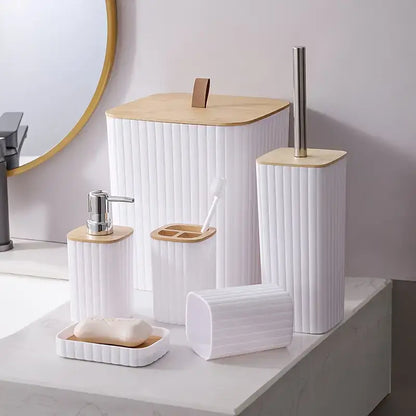 Set Accesorios de Baño x6 Piezas Elegante y Funcional