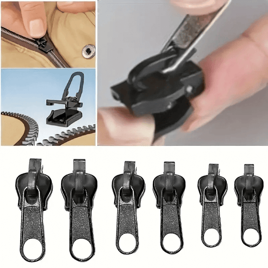 Zip Puller™ ⛓✂ Kit Reparación de Cremallera 10pcs Fácil de Instalar Broches Universales