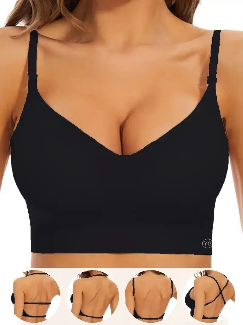 Brasier de Espalda Baja Ajustable Y Sin Costuras