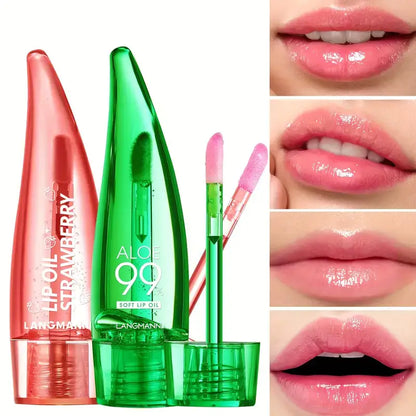 Bálsamo Labial con Hidratación Profunda x2 Aloe Vera 99% y Fresa