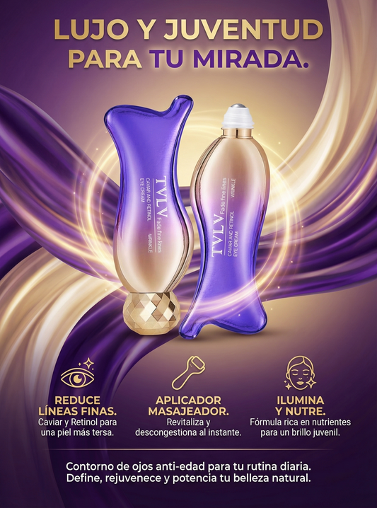 Contorno de Ojos Reafirmante Antiarrugas con Gua Sha