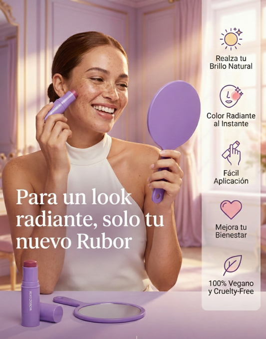 Rubor en Barra 3 en 1 Acabado Natural