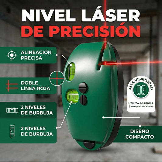 Nivel Profesional Tipo Mouse con Doble Línea Láser 90°
