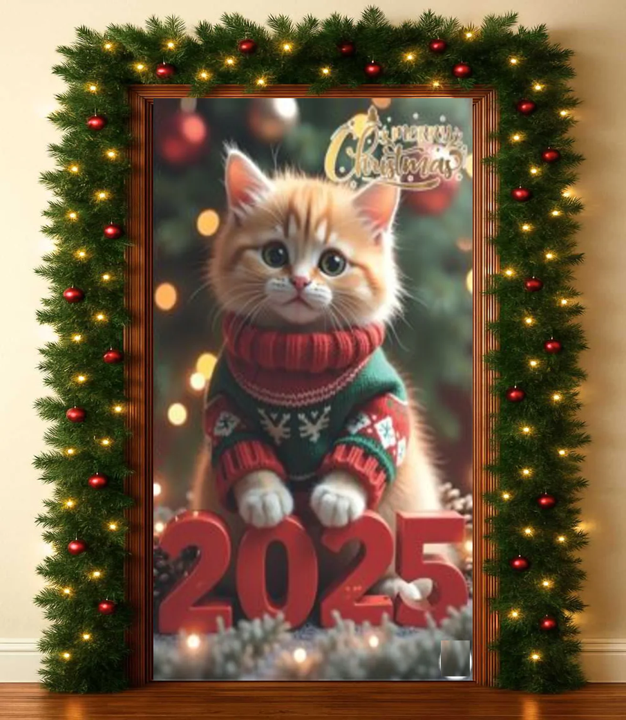 Funda Navideña Para Puertas de 2.40cm x 1.10cm