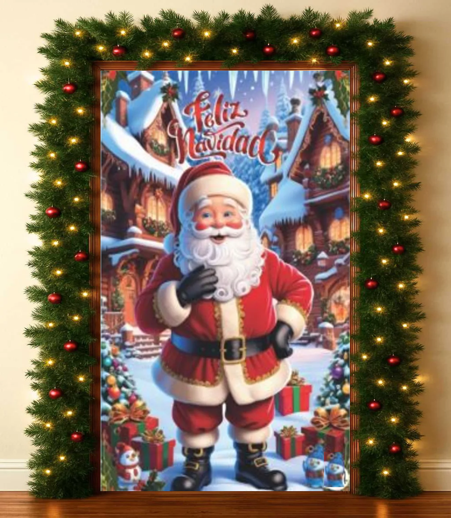 Funda Navideña Para Puertas de 2.40cm x 1.10cm
