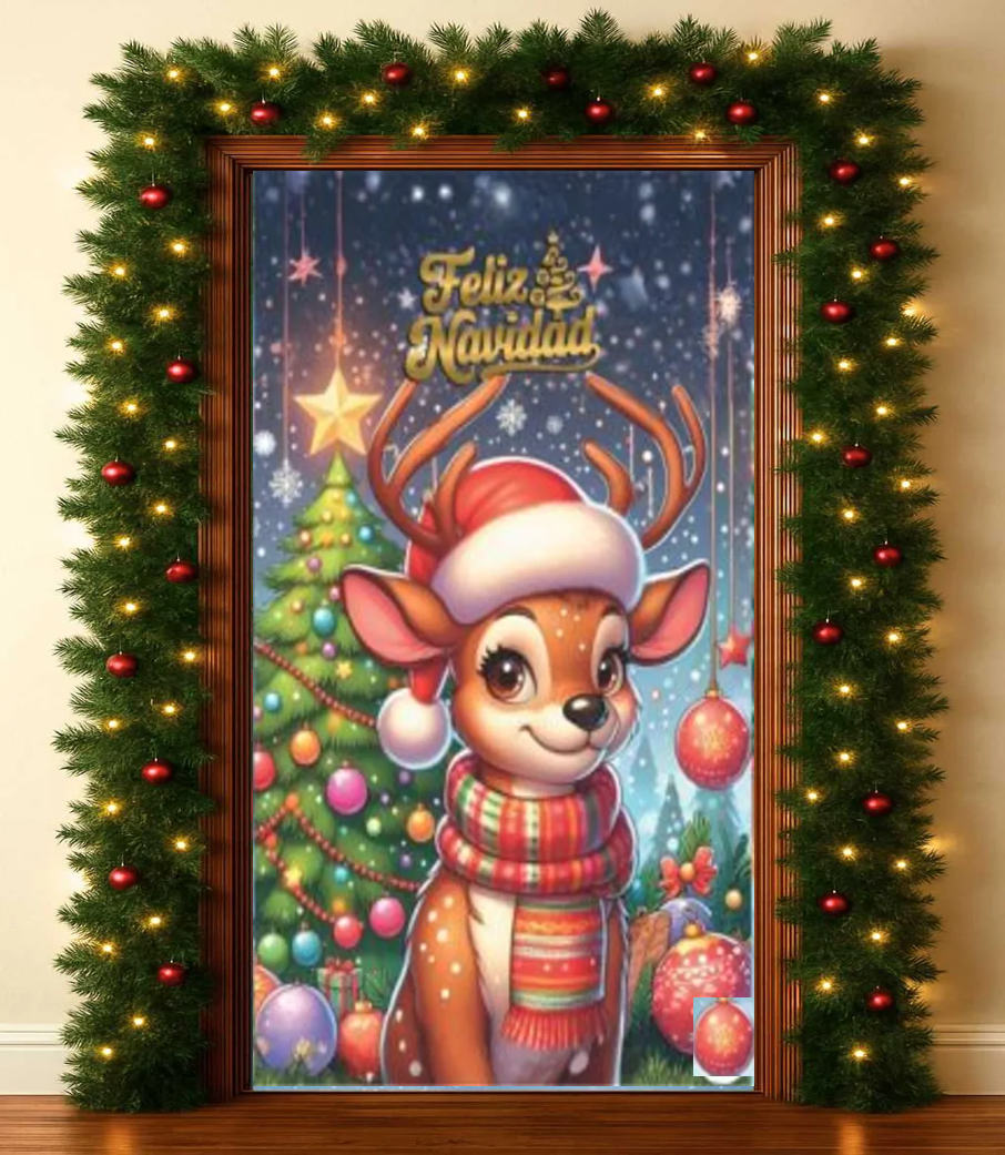 Funda Navideña Para Puertas de 2.40cm x 1.10cm