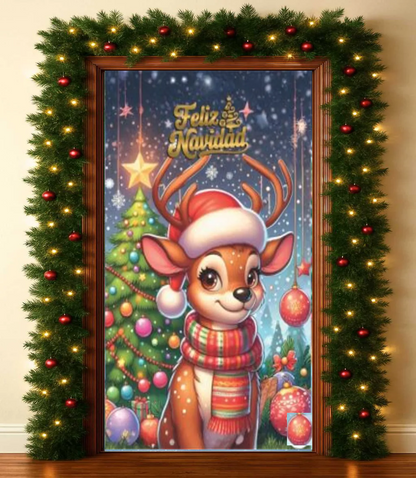 Funda Navideña Para Puertas de 2.40cm x 1.10cm